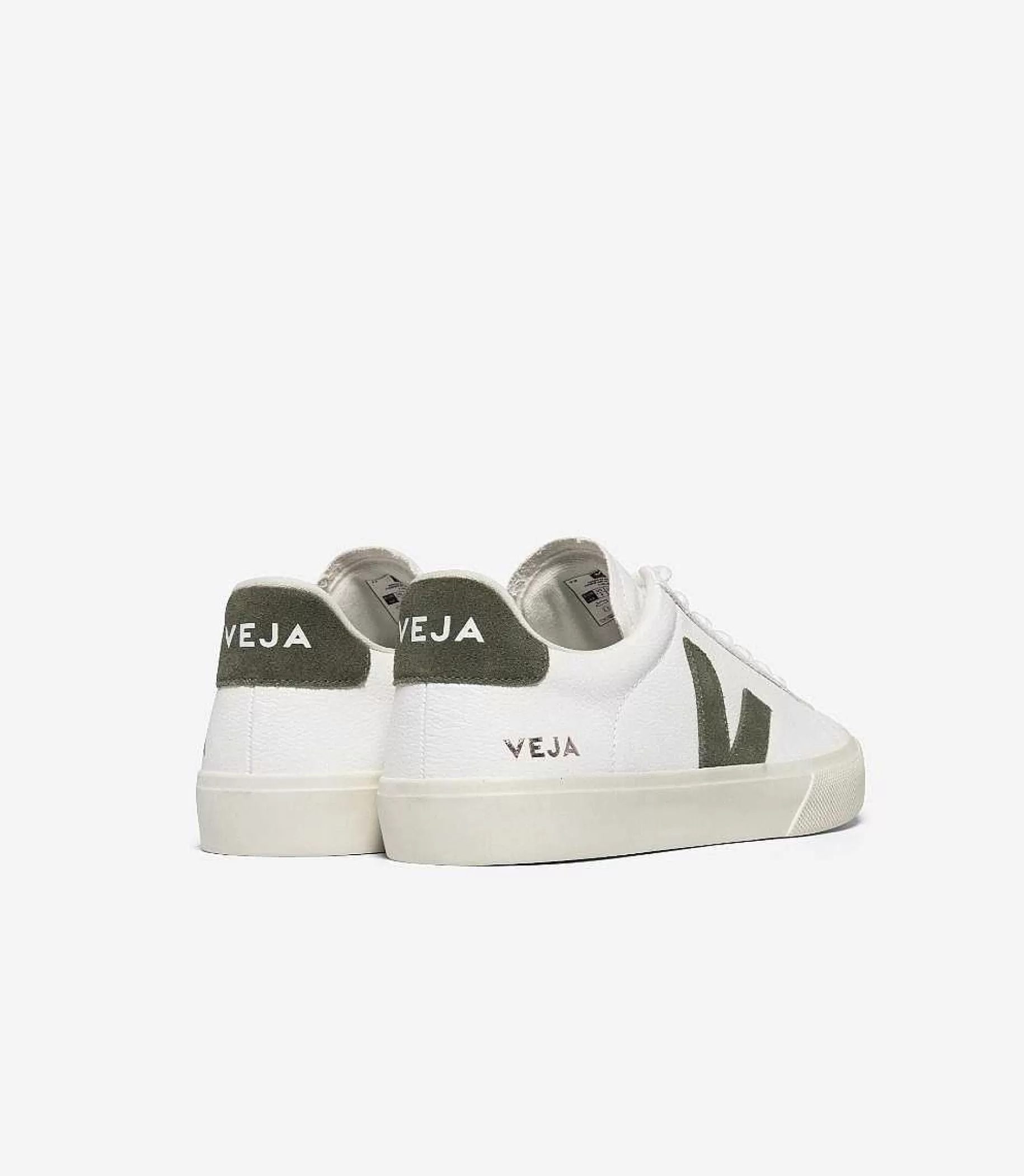 Online VEJA Campo Chromefree Cuero Blanco Kaki