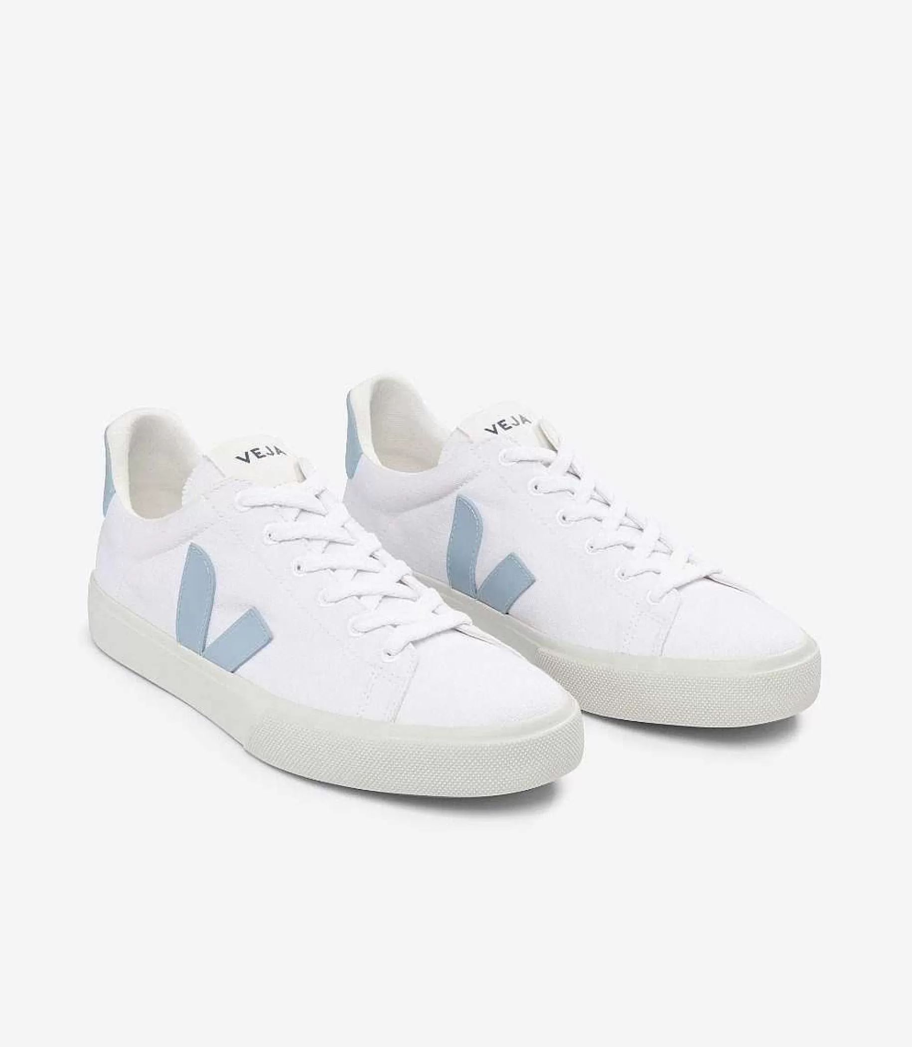 Cheap VEJA Campo Lona Blanco Acero