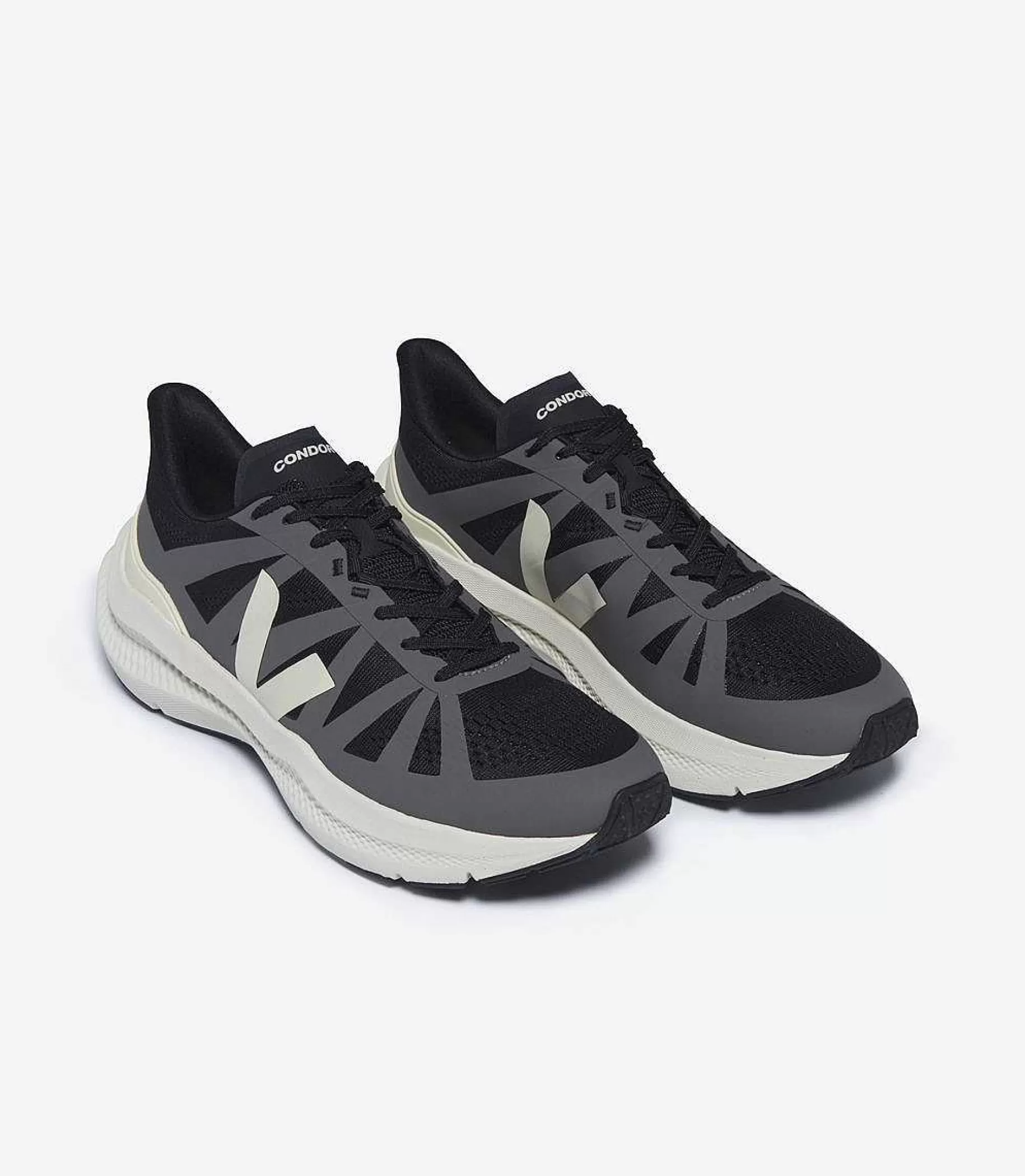 Shop VEJA Condor 3 Engineered-Mesh Calcaire Negro