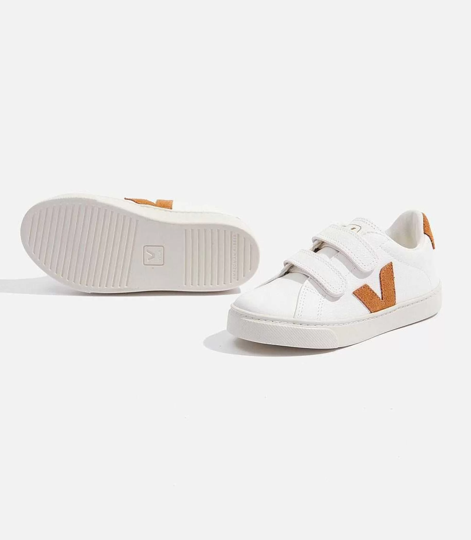 Best VEJA Esplar Piel Sin Cromo Blanco Camel