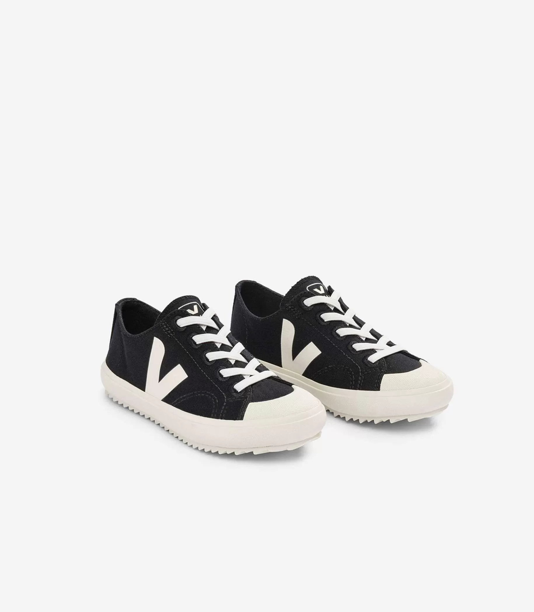 Cheap VEJA Flip Cordones Elasticos Lona Negro Pierre