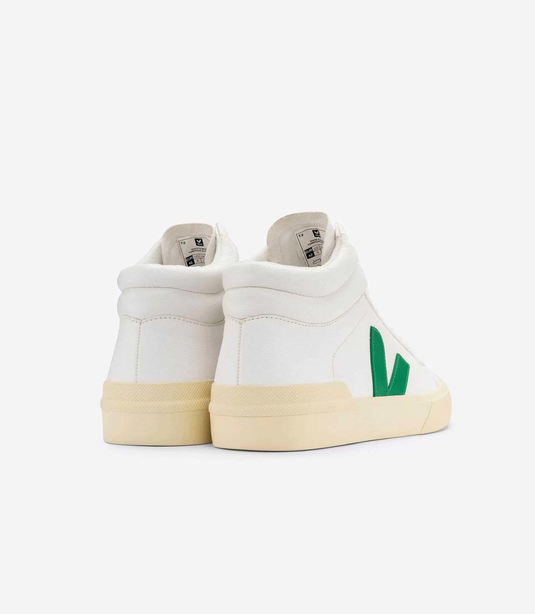 Discount VEJA Minotauro Cuero Sin Cromo Blanco Esmeralda Mantequilla