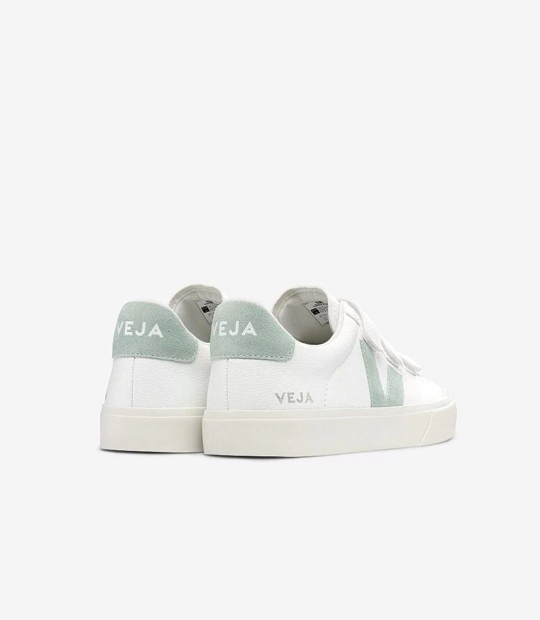 Clearance VEJA Recife Cuero Sin Cromo Matcha Blanco