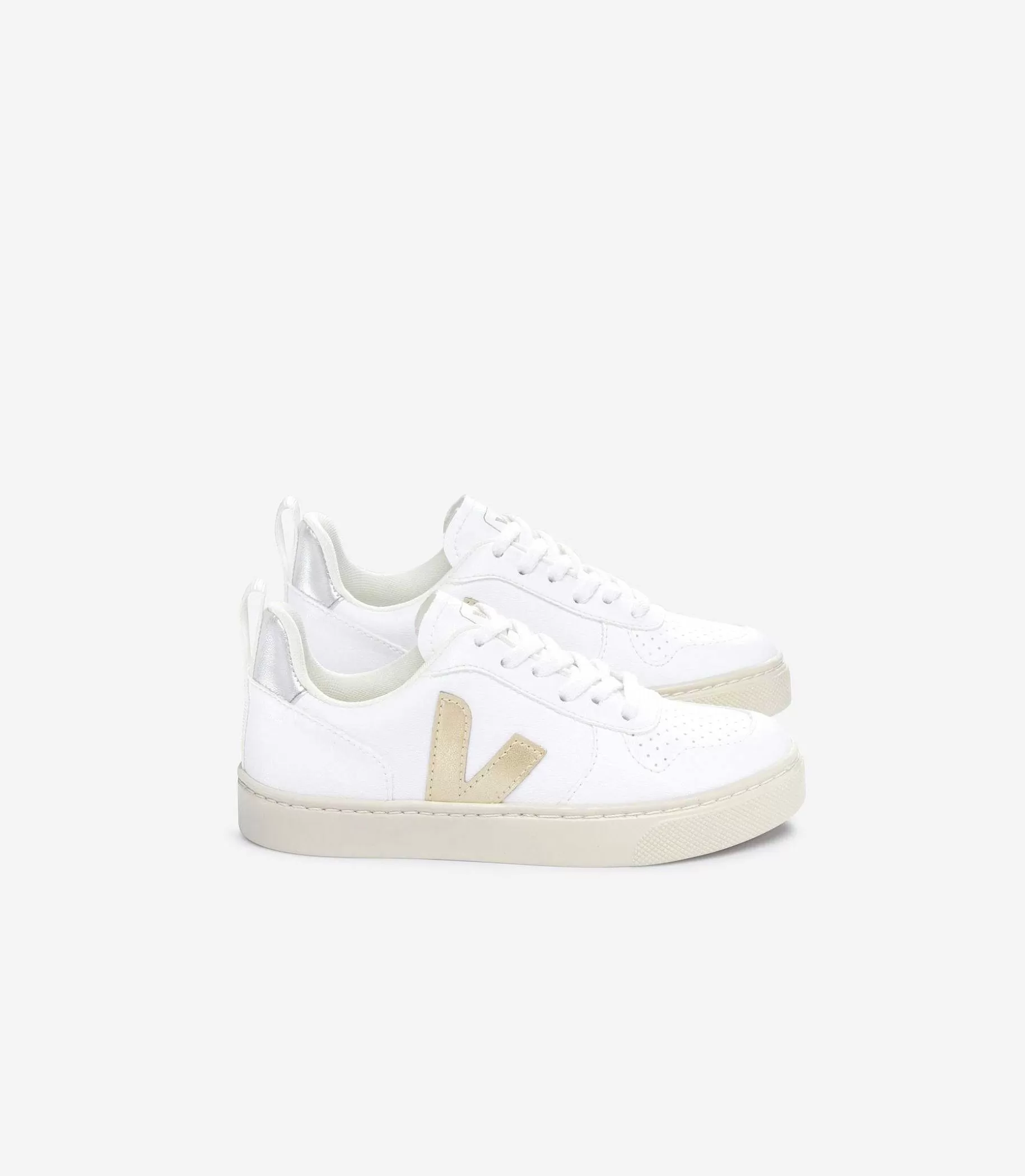 Sale VEJA V-10 Cordones Cwl Blanco Platino Plata