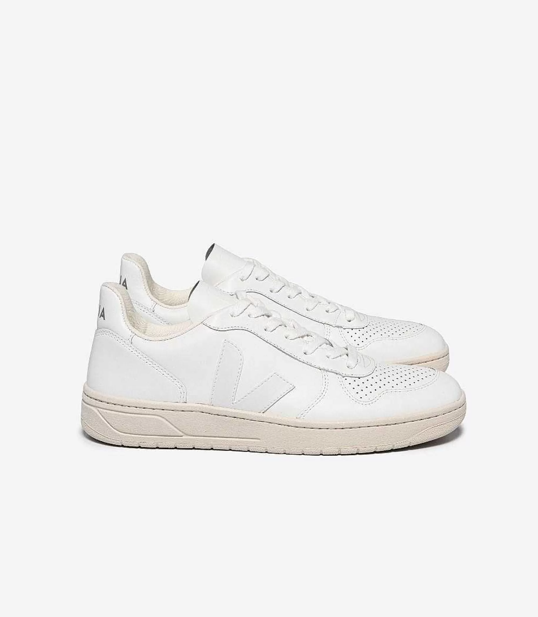 Best VEJA V-10 Cuero Blanco