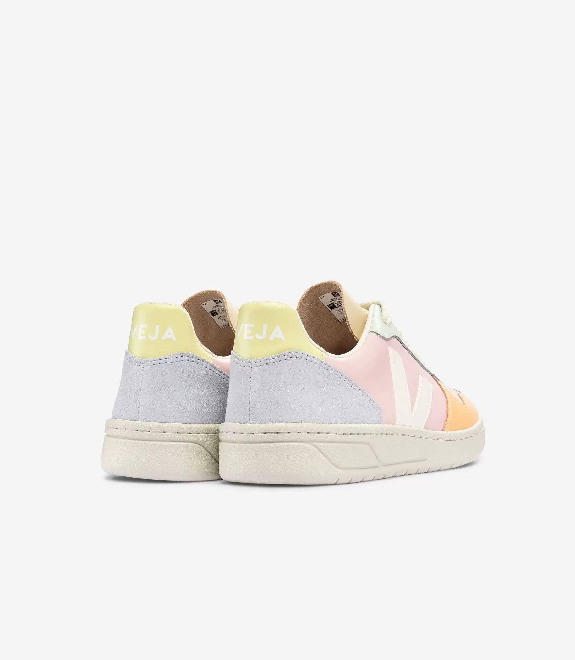 Discount VEJA V-10 Cuero Petalo Blanco Multico