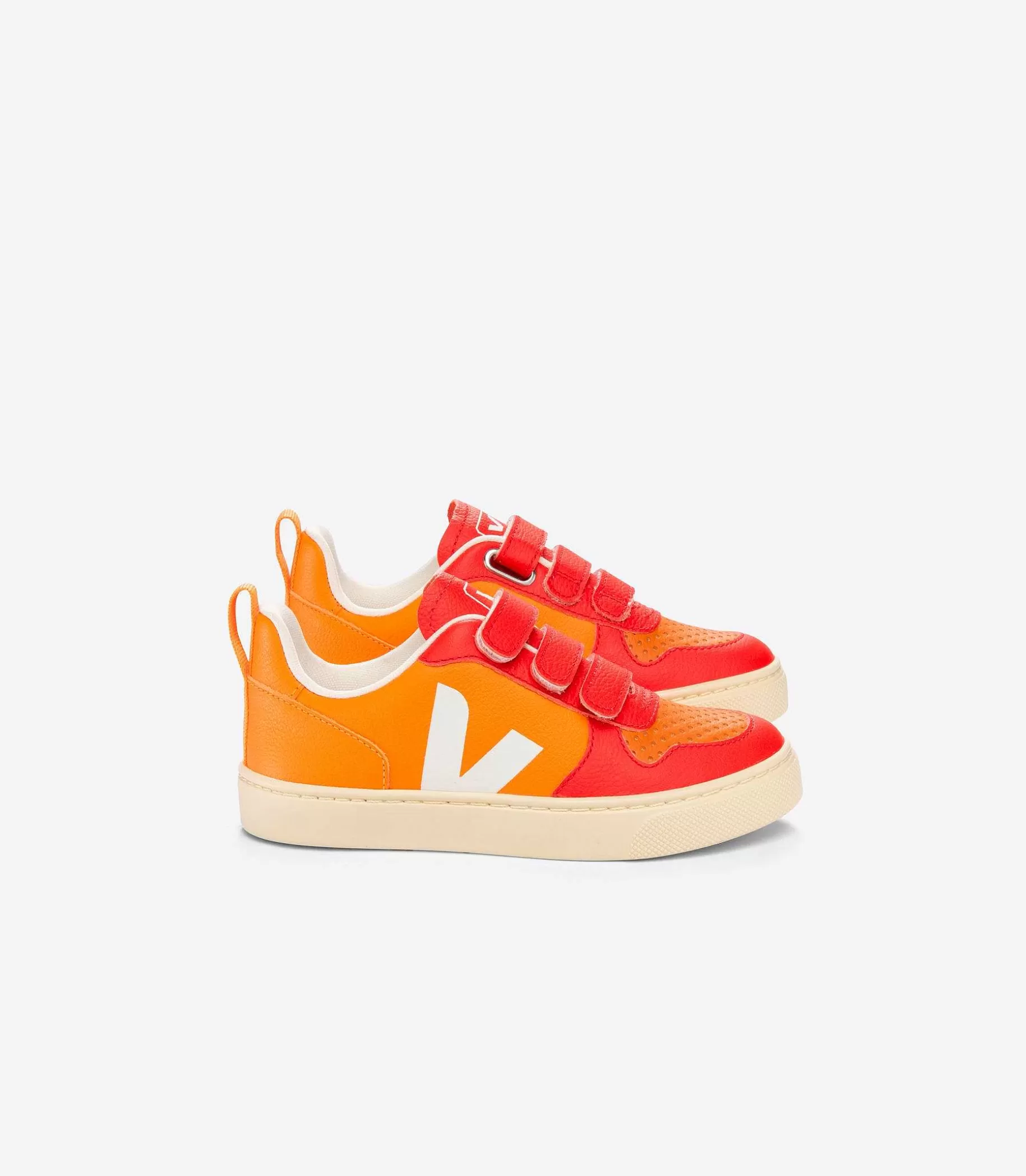 Cheap VEJA V-10 Cuero Sin Cromo Naranja Tao