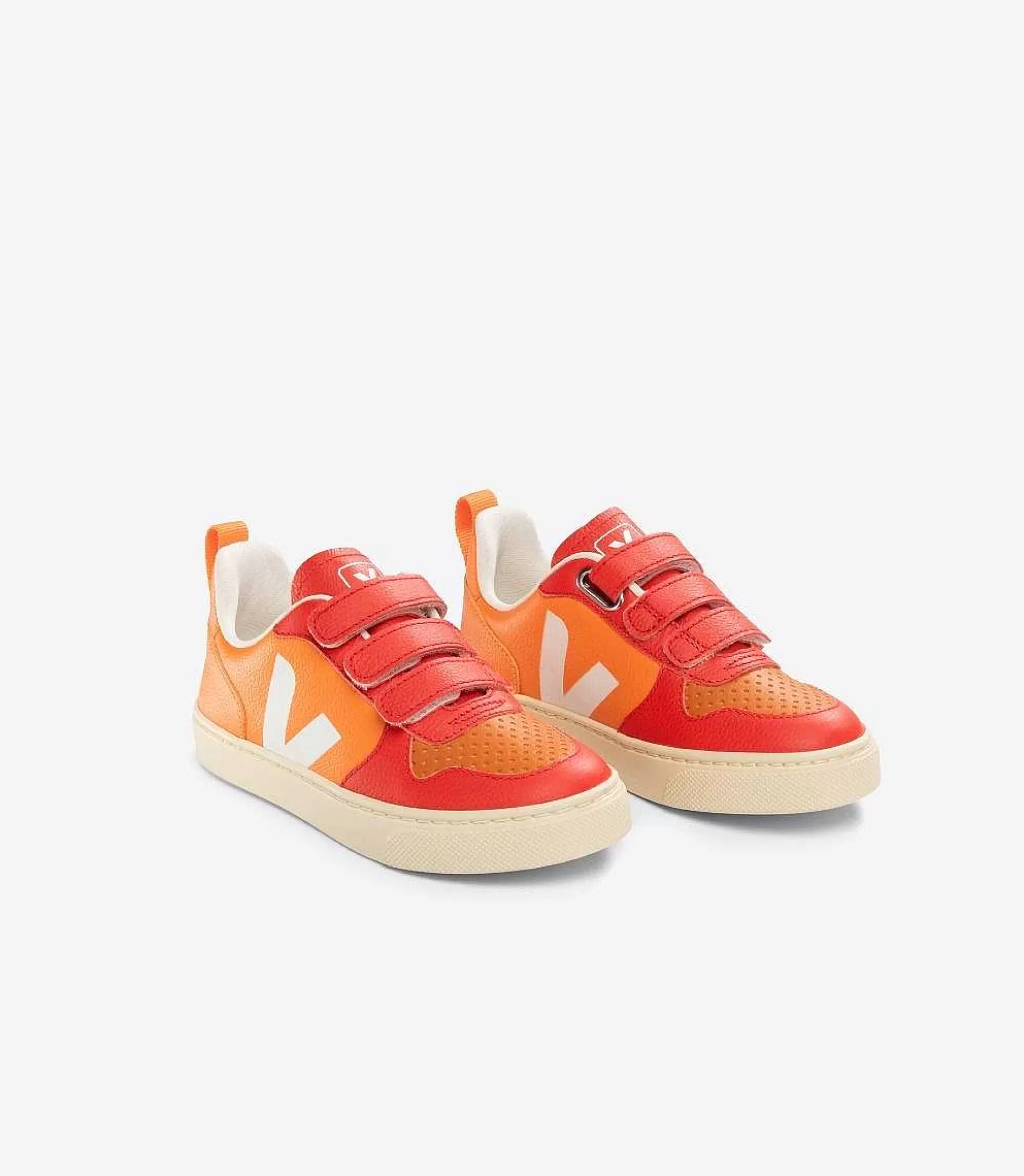 Cheap VEJA V-10 Cuero Sin Cromo Naranja Tao