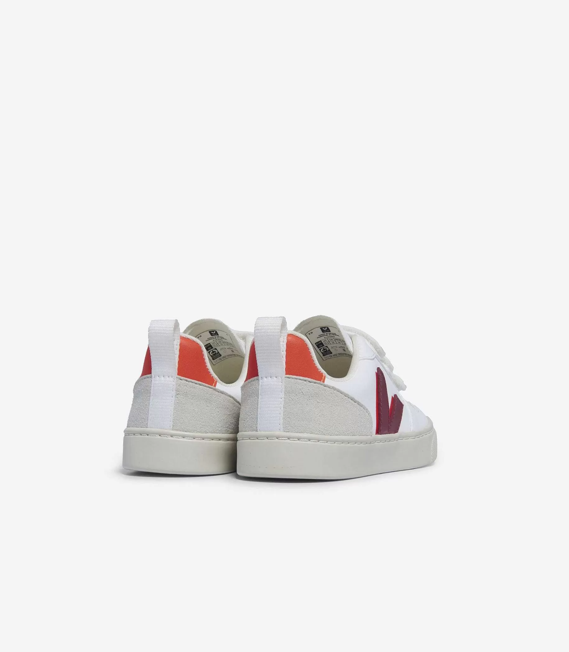 Best VEJA V-10 Cwl Blanco Marsala Naranja Fluo