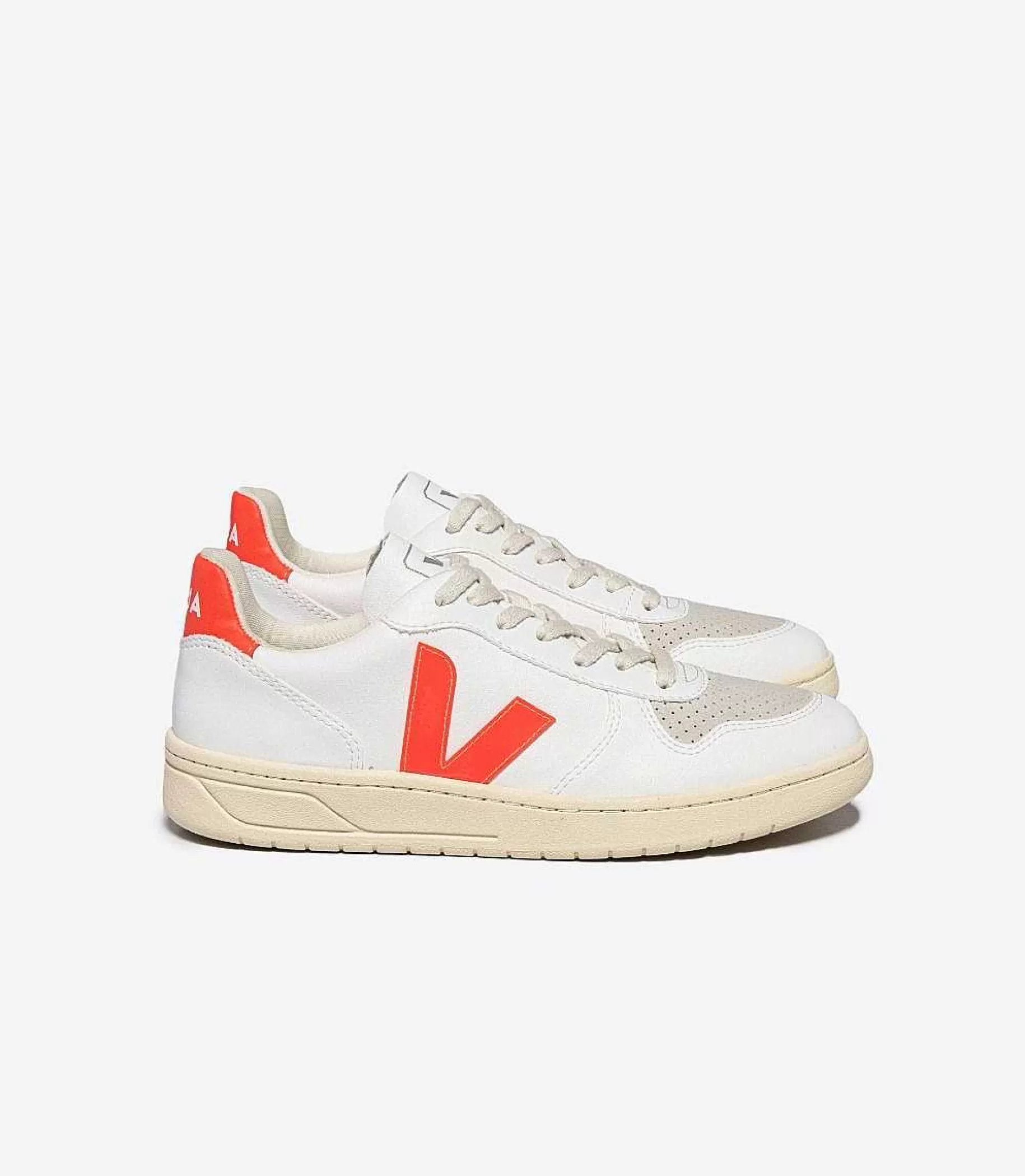 Discount VEJA V-10 Cwl Blanco Naranja Fluo