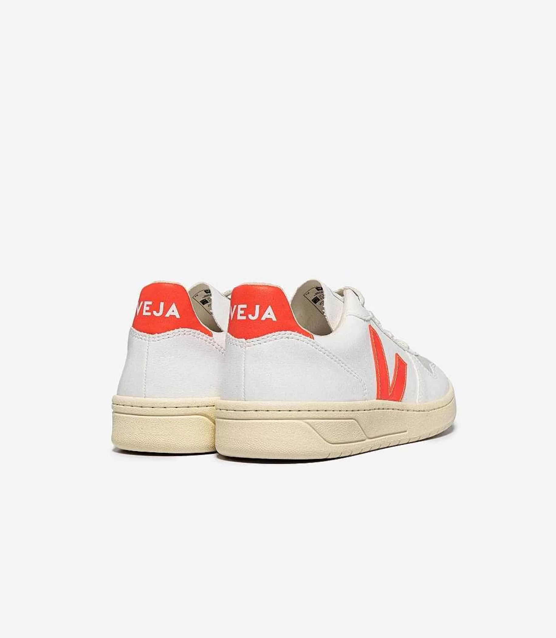 Discount VEJA V-10 Cwl Blanco Naranja Fluo