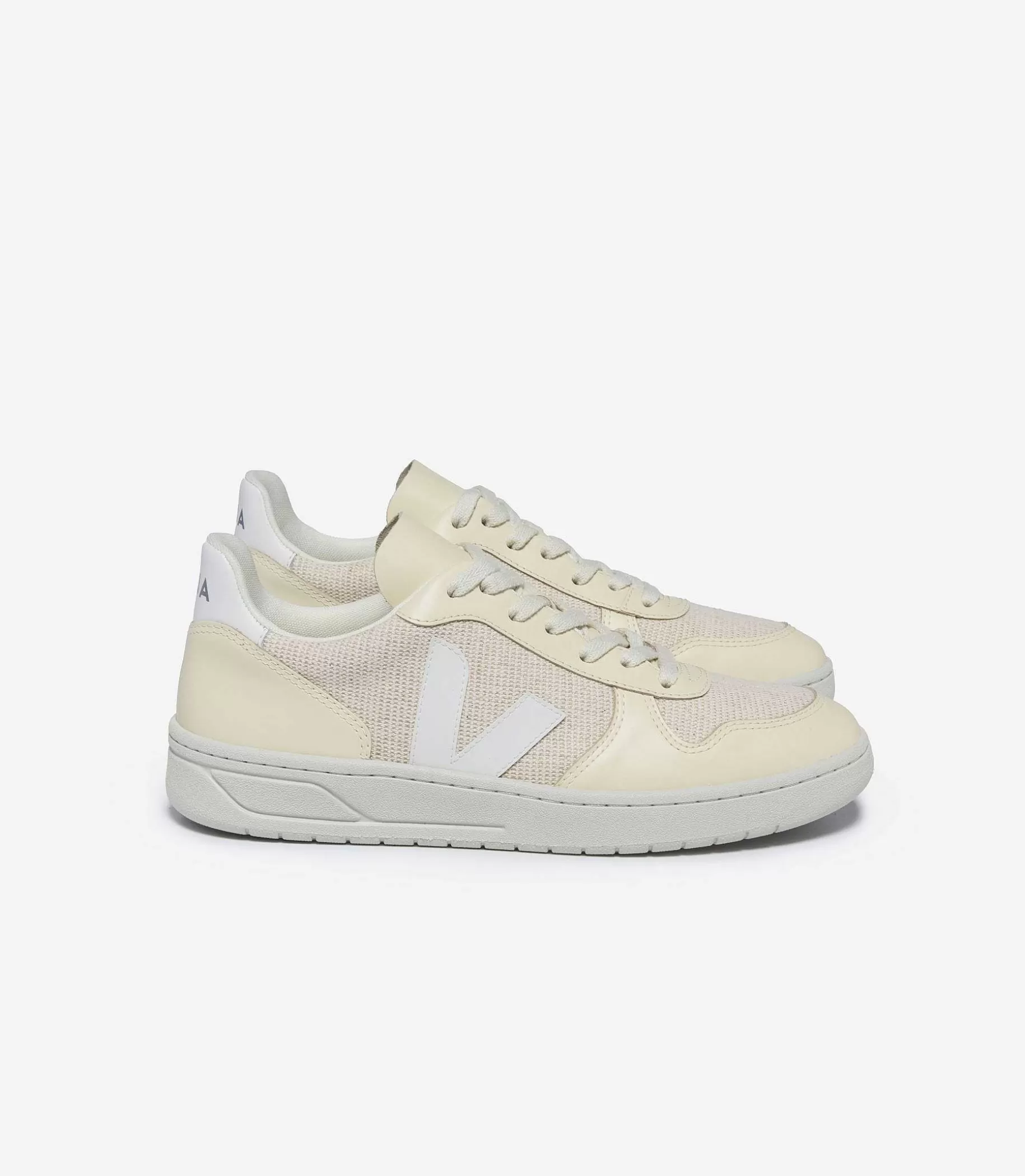 Best VEJA V-10 J-Mesh Yute Blanco Multico