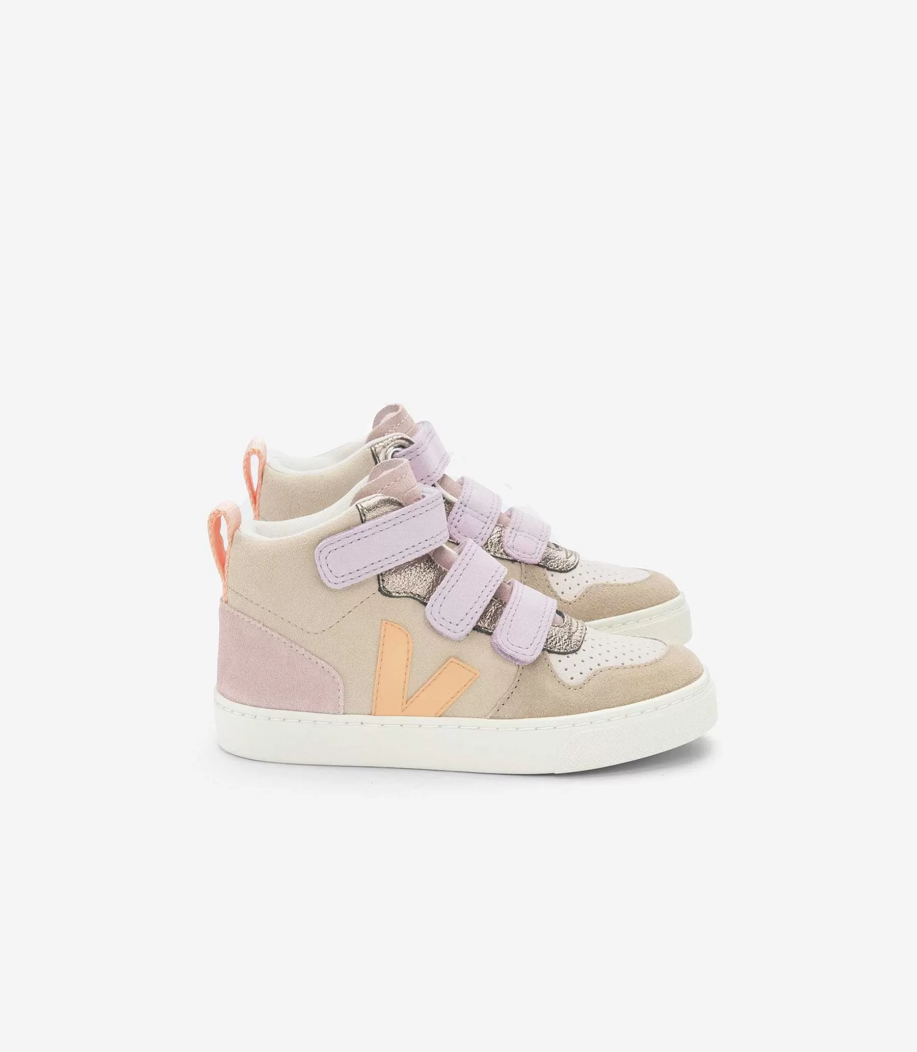 Cheap VEJA V-10 Mid Suede Multico Almendra Melocoton