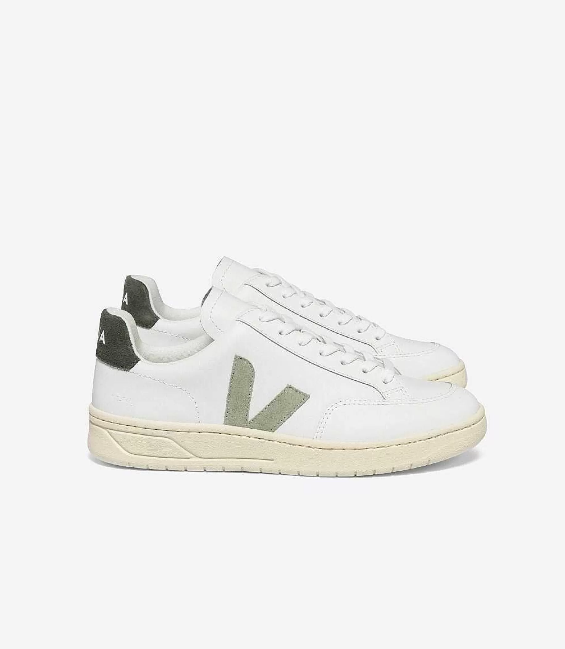 Outlet VEJA V-12 Cuero Barro Arcilla Blanca