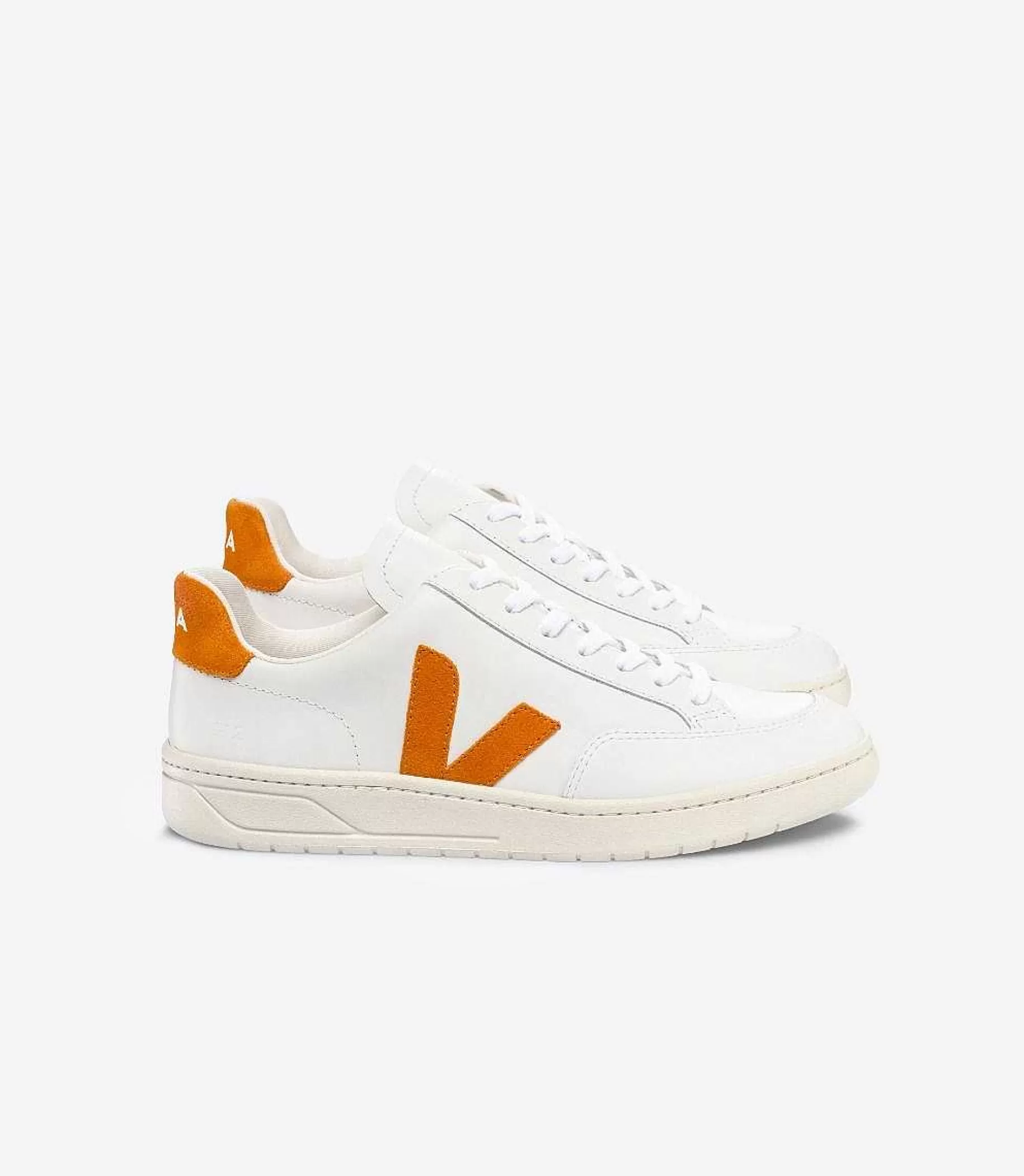 Discount VEJA V-12 Cuero Blanco Calabaza