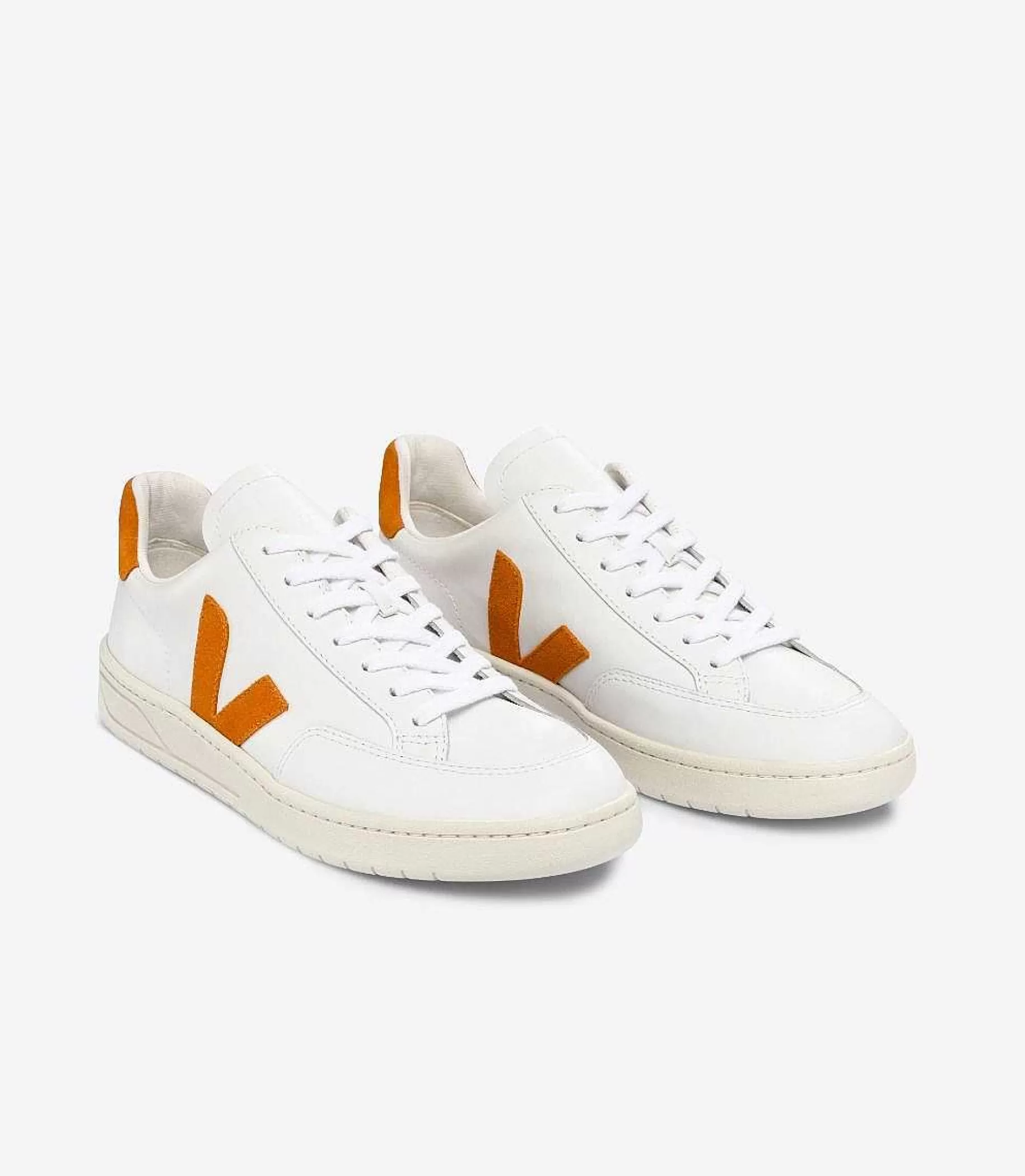 Discount VEJA V-12 Cuero Blanco Calabaza