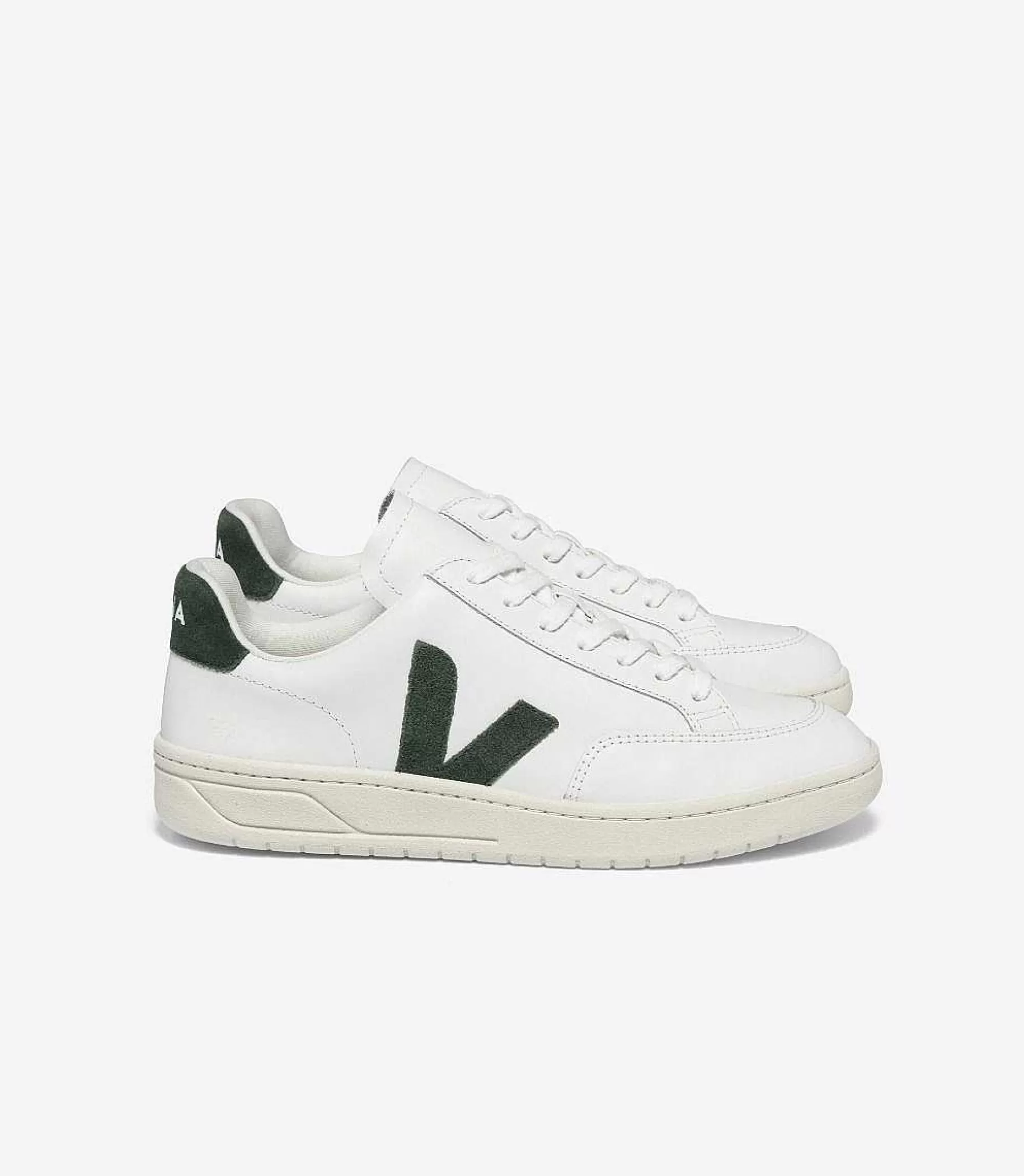 Clearance VEJA V-12 Cuero Blanco Chipre