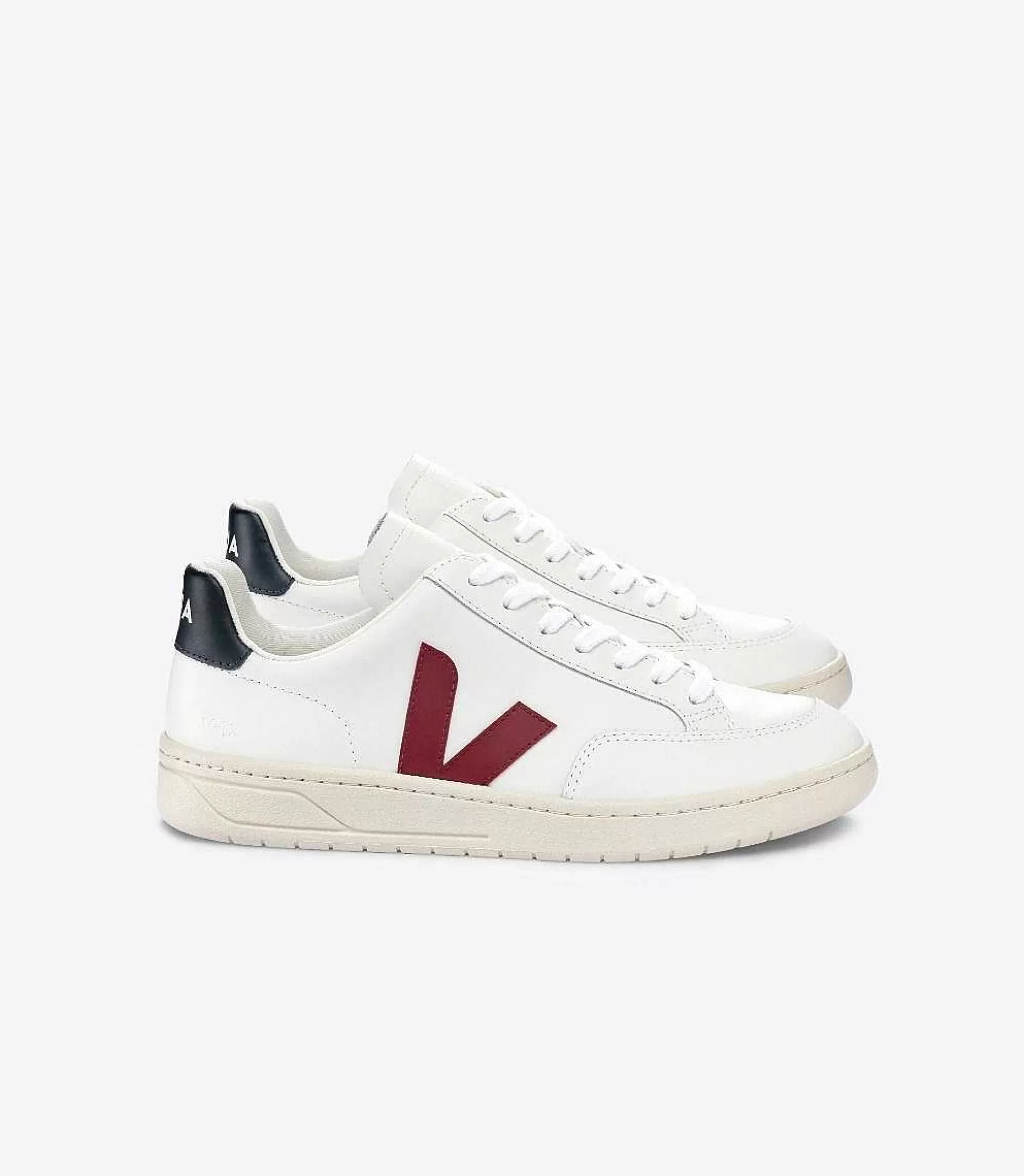 Cheap VEJA V-12 Cuero Blanco Marsala Nautico