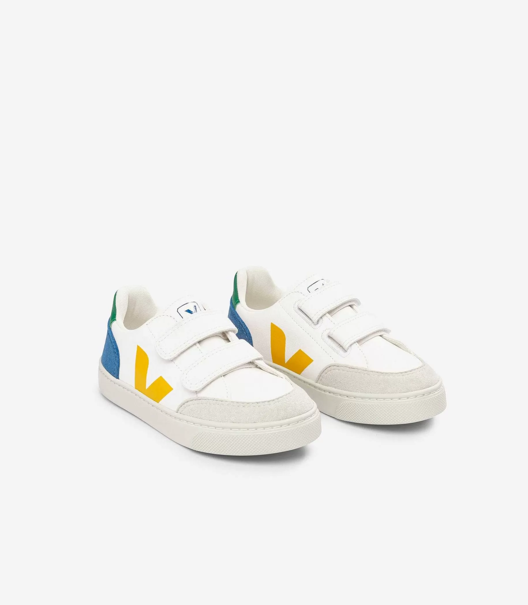 Online VEJA V-12 Cuero Sin Cromo Blanco Multico Indigo