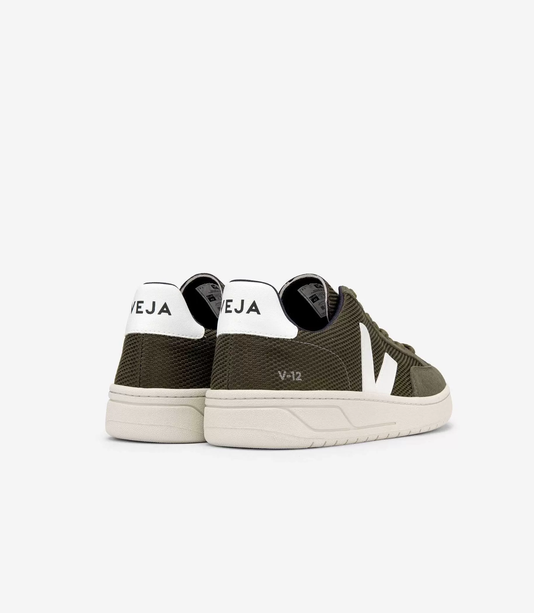 Online VEJA V-12 Vegano B-Mesh Oliva Blanco