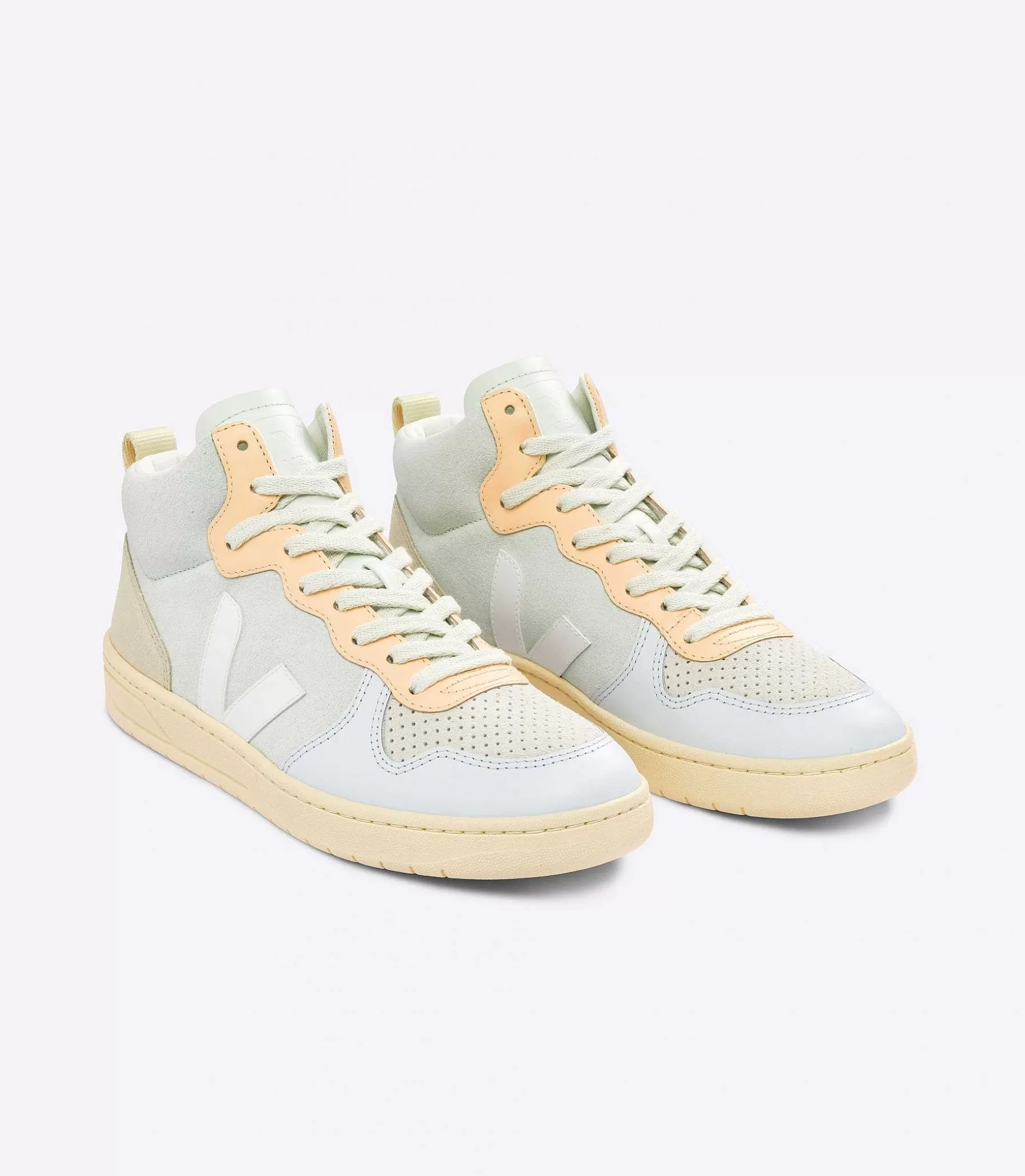 Best Sale VEJA V-15 Ante Jade Blanco Multico