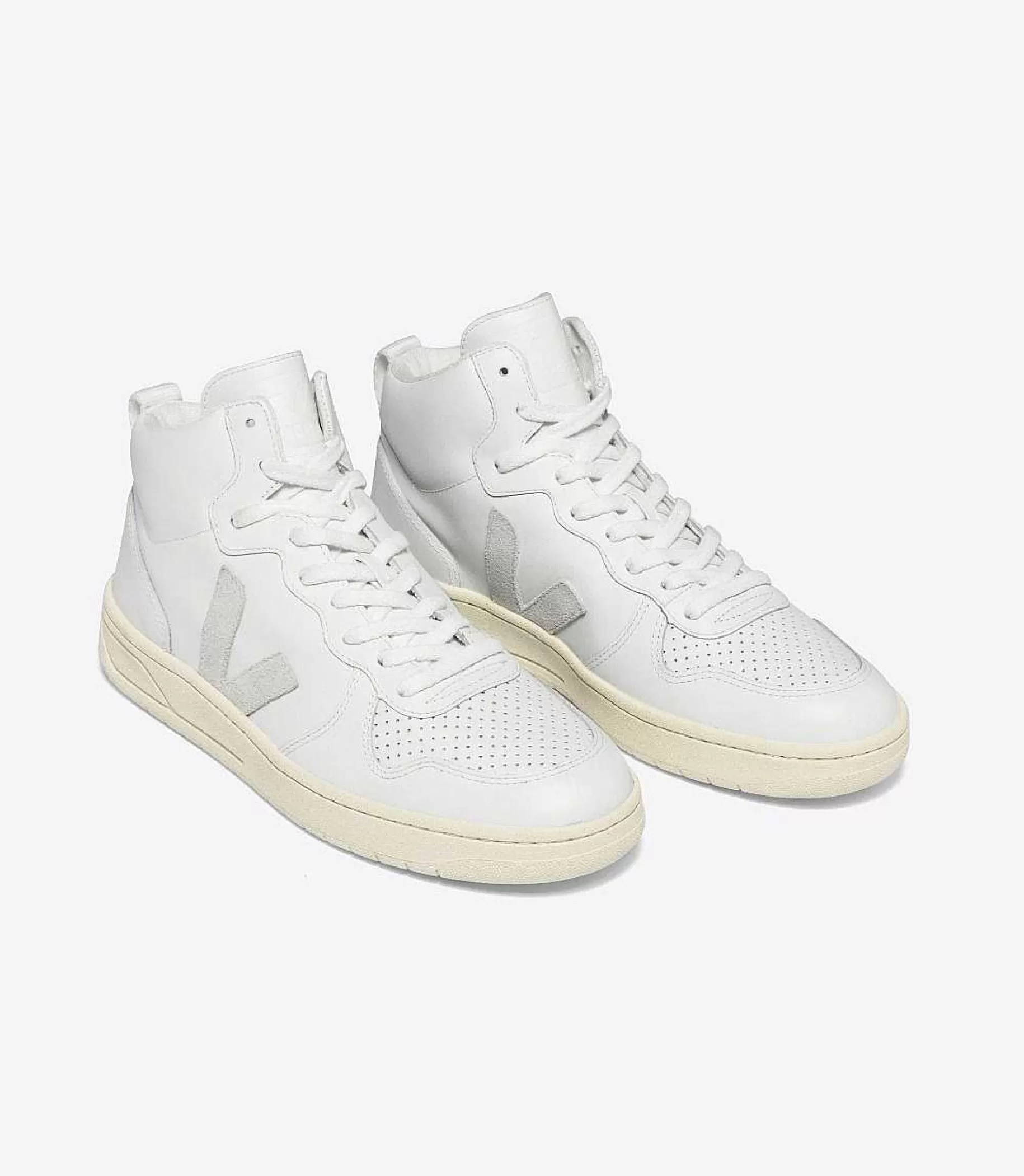 Online VEJA V-15 Cuero Blanco