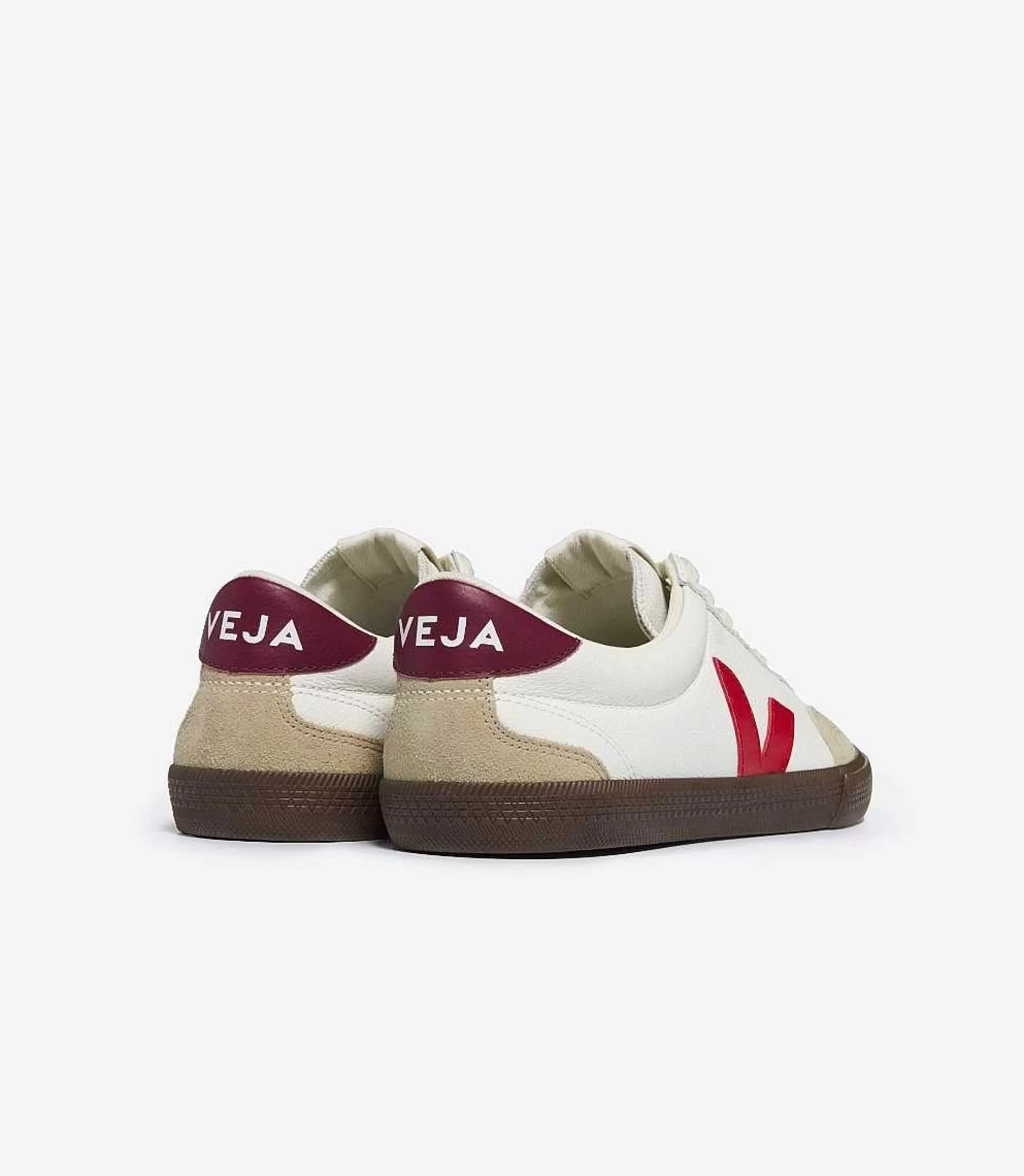 Cheap VEJA Volley Cuero Corteza Pekin Blanco