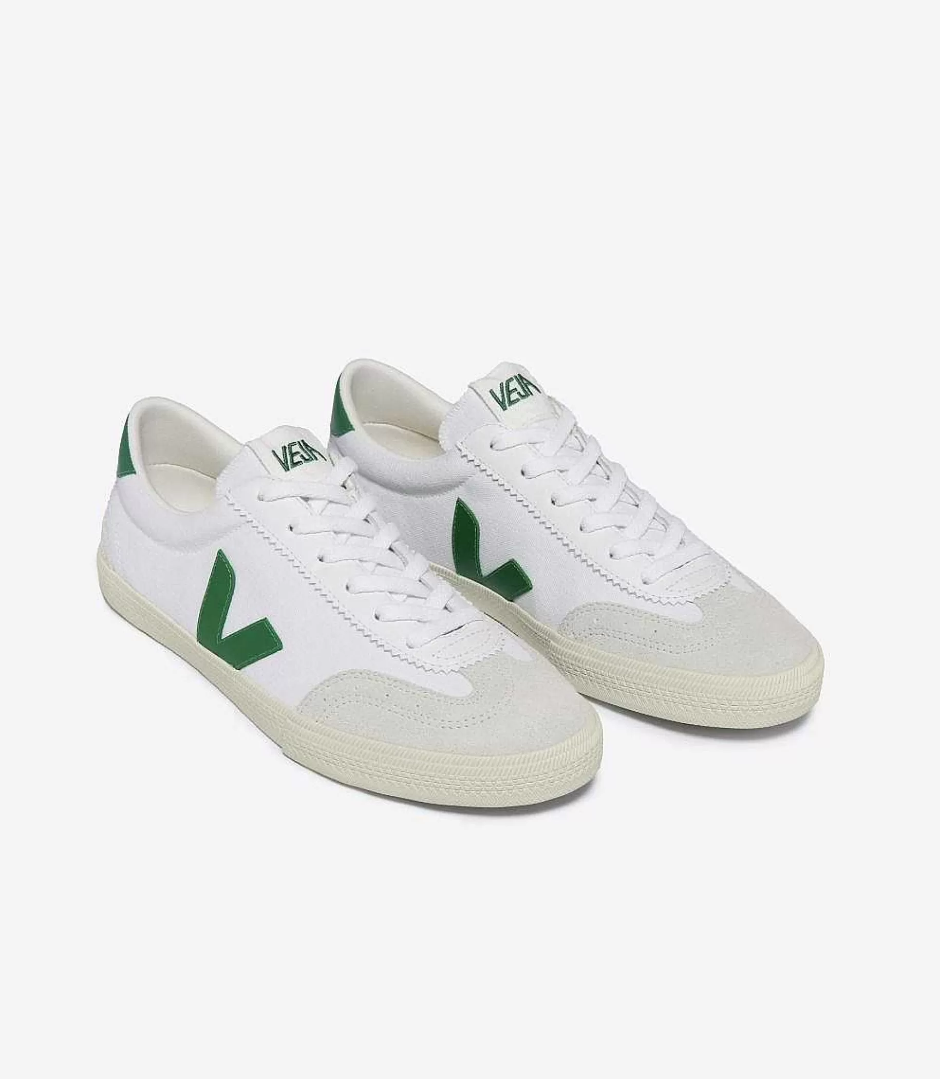 Cheap VEJA Volley Lona Blanco Esmeralda