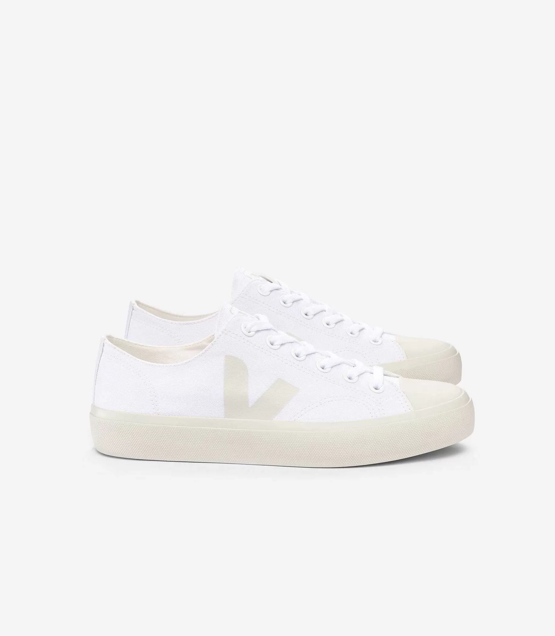 Discount VEJA Wata Ii Bajo Lona Blanco Pierre